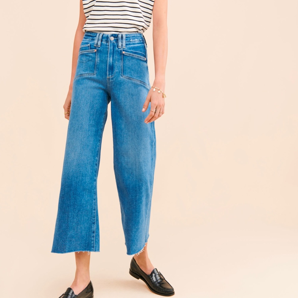 PAIGE Anessa Crop Flare Jeans